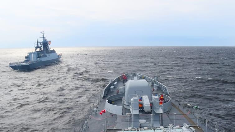 INS Tabar Participates In Maritime Partnership Exercise With Russian Navy India Russia Bilateral Relations INS Tabar Participates In Maritime Partnership Exercise With Russian Navy