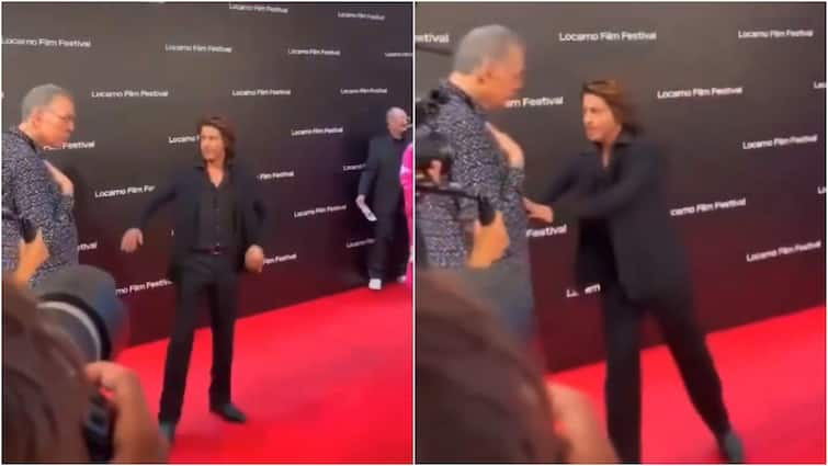 Shah Rukh Khan Push An Old Man At The Locarno Film Festival Viral Video Did Shah Rukh Khan Push