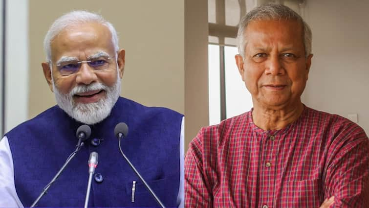 PM Modi Congratulates Muhammad Yunus Oath Head Bangladesh Interim Govt protection of hindus minorities PM Modi Congratulates Yunus As He Takes Oath As Head Of Bangladesh