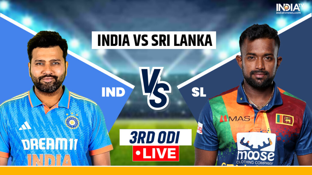 IND vs SL 3rd ODI लाइव स्कोर: वेलालेज ने एक ओवर में दो विकेट चटकाए, भारत की शर्मनाक हार