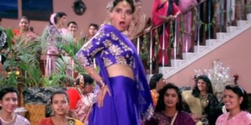 Did Madhuri Dixit Purple Saree In