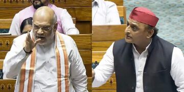 Amit Shah Lashes Akhilesh Yadav Lok Sabha Waqf Amendment Bill Clash