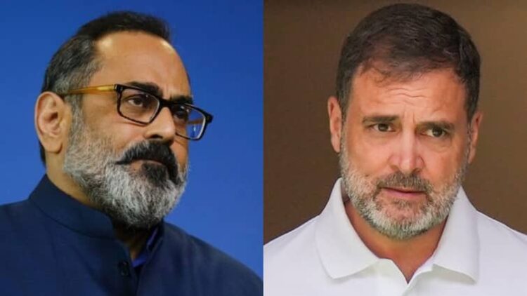 BJP rajeev chandrashekhar dismisses Rahul Gandhi ED Raid Claim Imaginary Alleges Narrative To Avoid Questions About Wayanad BJP Dismisses Rahul Gandhi