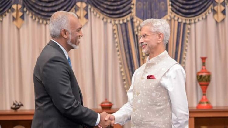 Maldivian President Mohamed Muizzu meets EAM S Jaishankar hails India thanks PM Narendra Modi Droupadi Murmu Maldives President Hails India As