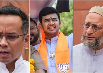 JPC for Waqf Amendment Bill Kiren Rijiju announces Lok Sabha MPs Gaurav Gogoi Imran Masood Jagadambika Pal Tejaswi Surya A Raja Owaisi Kalyan Banerjee Gaurav Gogoi, Owaisi, Tejaswi Surya In JPC Formed For Waqf (Amendment) Bill, Rijiju Announces 21 Members