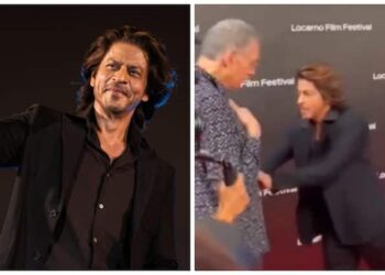 Viral Video Of Shah Rukh Khan Pusheing Old Man On Locarno Film Festival Red Carpet Watch Viral Video: Shah Rukh Khan