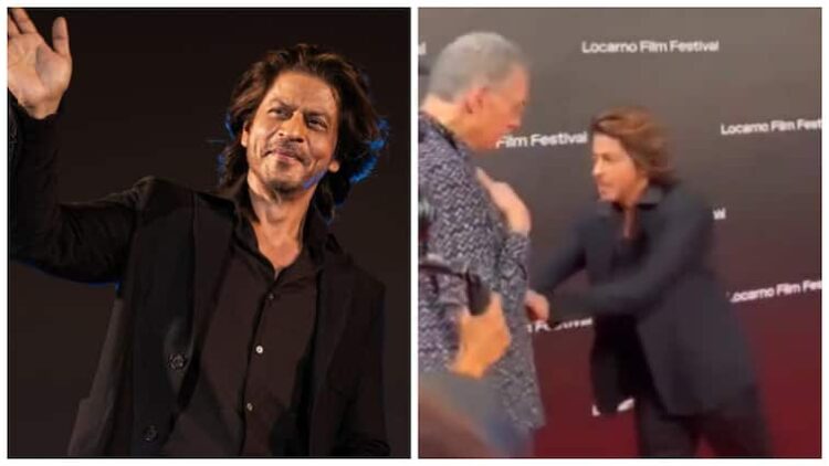 Viral Video Of Shah Rukh Khan Pusheing Old Man On Locarno Film Festival Red Carpet Watch Viral Video: Shah Rukh Khan