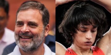 Rahul Gandhi Hails Wrestler Vinesh Phogat Entry Into Olympic Finals Congress Slams Modi BJP PM Modi