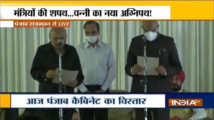 पंजाब मंत्रिमंडल विस्तार: चरणजीत सिंह चन्नी के नेतृत्व वाली कांग्रेस सरकार में विधायकों ने मंत्री पद की शपथ ली