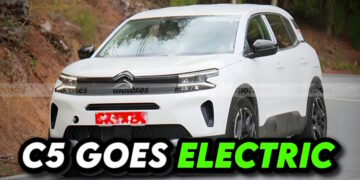 Citroen C5 Aircross EV को टेस्टिंग के दौरान देखा गया: पहली जानकारी