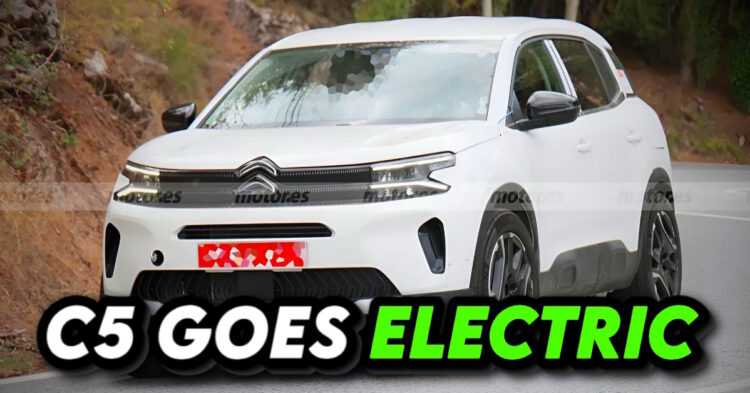 Citroen C5 Aircross EV को टेस्टिंग के दौरान देखा गया: पहली जानकारी