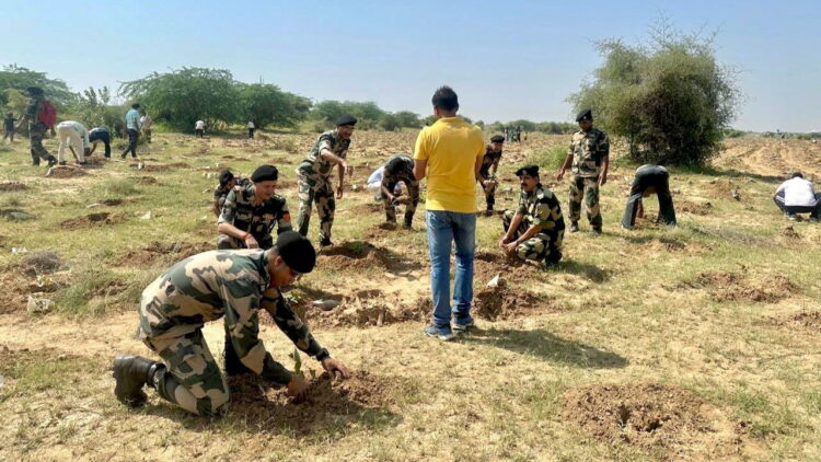 एक घंटे में 5 लाख से अधिक पौधे रोपे गए: प्रादेशिक सेना ने बनाया विश्व रिकॉर्ड