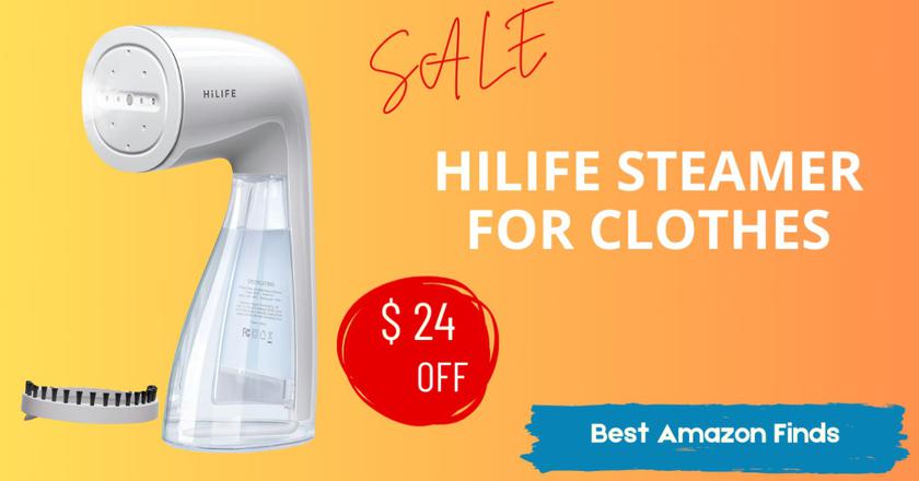 कपड़ों के लिए HiLIFE स्टीमर - सीमित समय के लिए $24 की छूट!