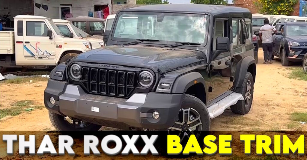 सबसे किफायती महिंद्रा थार ROXX 4X4 ट्रिम डीलरों तक पहुंचा