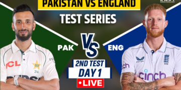 PAK vs ENG दूसरा टेस्ट लाइव स्कोर: कप्तान शान मसूद सस्ते में आउट, पाकिस्तान ने जल्दी गंवाए 2 विकेट