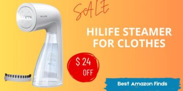 कपड़ों के लिए HiLIFE स्टीमर - सीमित समय के लिए $24 की छूट!