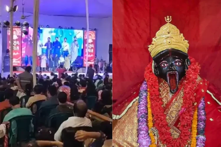 बांग्लादेश वायरल वीडियो: क्यों? चटगांव में दुर्गा पूजा के दौरान बजाए गए इस्लामिक गाने के कारण प्रधानमंत्री द्वारा उपहार में दिए गए देवी काली के मुकुट की चोरी की खबर सामने आई।