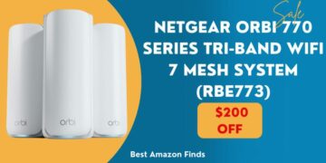 रोमांचक ऑफर: NETGEAR Orbi 770 सीरीज ट्राई-बैंड वाईफाई 7 मेश सिस्टम (RBE773) पर $200 की छूट पाएं!