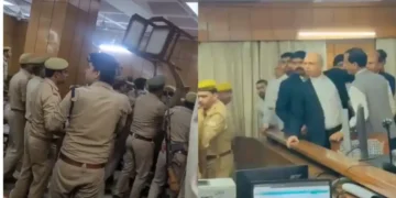 वायरल वीडियो: क्या? गाजियाबाद कोर्ट में जज और वकील के बीच हुई लड़ाई, पुलिस ने किया लाठीचार्ज