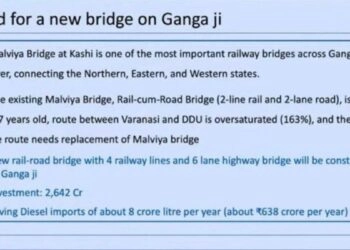 वाराणसी में बनेगा सबसे बड़ा रेल-रोड ब्रिज, जहां एक ही ढांचे पर दौड़ेंगी ट्रक, ट्रेन और कारें!