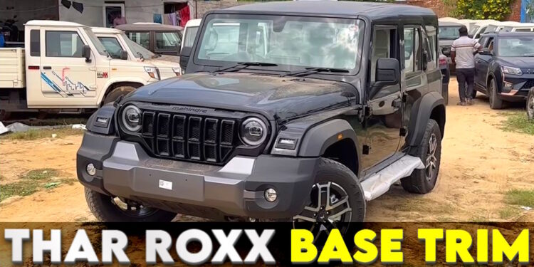 सबसे किफायती महिंद्रा थार ROXX 4X4 ट्रिम डीलरों तक पहुंचा