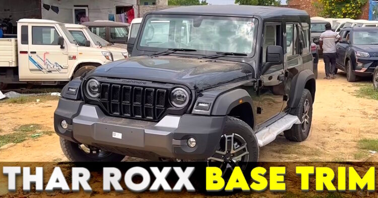 सबसे किफायती महिंद्रा थार ROXX 4X4 ट्रिम डीलरों तक पहुंचा