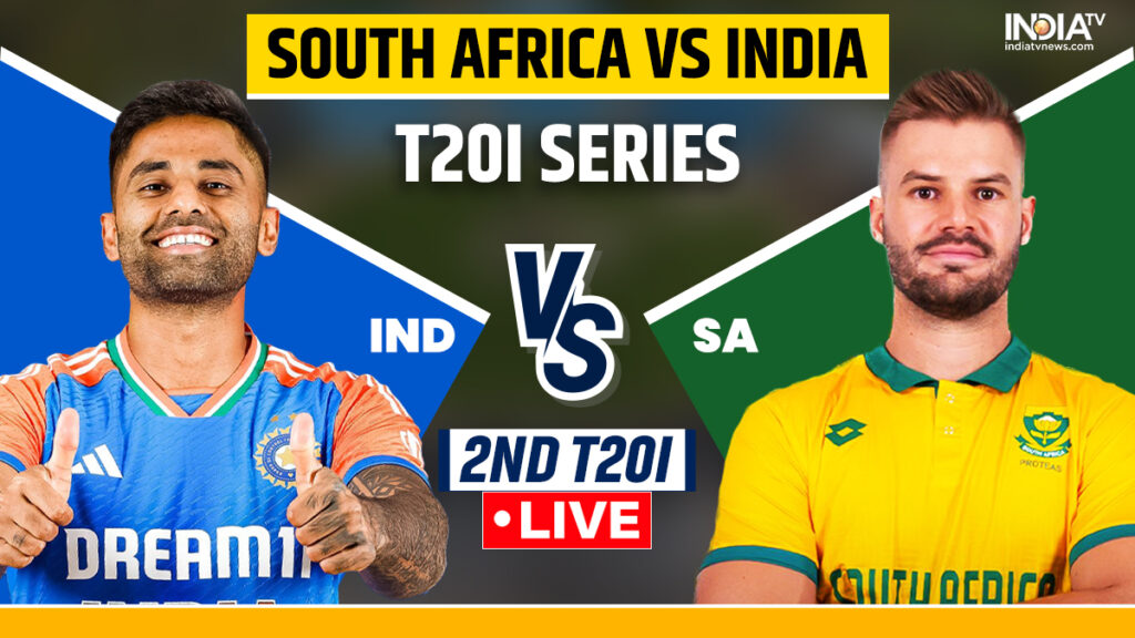 IND vs SA दूसरा T20I लाइव स्कोर: भारत अपनी अब तक की सर्वश्रेष्ठ जीत की बराबरी करने और सीरीज में दोगुनी बढ़त बनाने के इरादे से उतरेगा