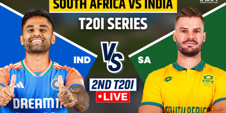 IND vs SA दूसरा T20I लाइव स्कोर: भारत अपनी अब तक की सर्वश्रेष्ठ जीत की बराबरी करने और सीरीज में दोगुनी बढ़त बनाने के इरादे से उतरेगा