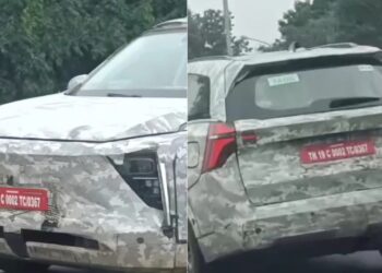 XUV700-आधारित Mahindra XEV 7e को लॉन्च से पहले परीक्षण के दौरान देखा गया - वीडियो