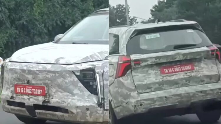 XUV700-आधारित Mahindra XEV 7e को लॉन्च से पहले परीक्षण के दौरान देखा गया - वीडियो