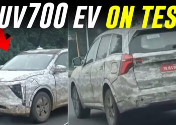 महिंद्रा XEV 7e (इलेक्ट्रिक XUV700) टेस्टिंग के दौरान देखी गई [Video]