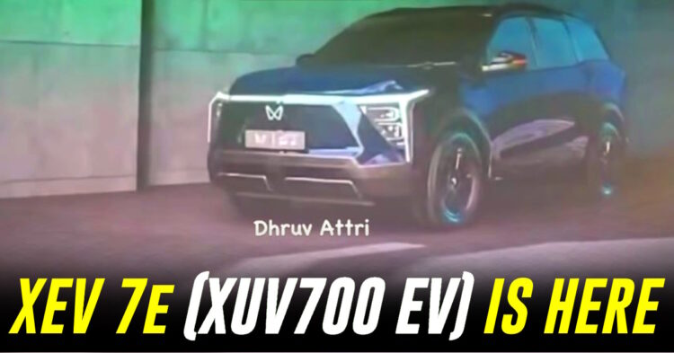 आधिकारिक अनावरण से पहले प्रोडक्शन-स्पेक महिंद्रा XEV 7e (XUV700 इलेक्ट्रिक) लीक [Video]