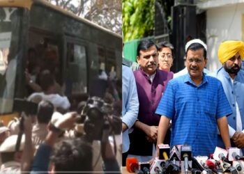 यमुना वाटर रो: केजरीवाल, अतिसी, और भागवंत मान ईसी से मिलने के लिए