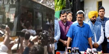 यमुना वाटर रो: केजरीवाल, अतिसी, और भागवंत मान ईसी से मिलने के लिए