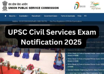 यूपीएससी सिविल सेवा परीक्षा अधिसूचना 2025 आज upsc.gov.in पर अपेक्षित: आवेदन प्रक्रिया जल्द ही शुरू होगी; विवरण जांचें