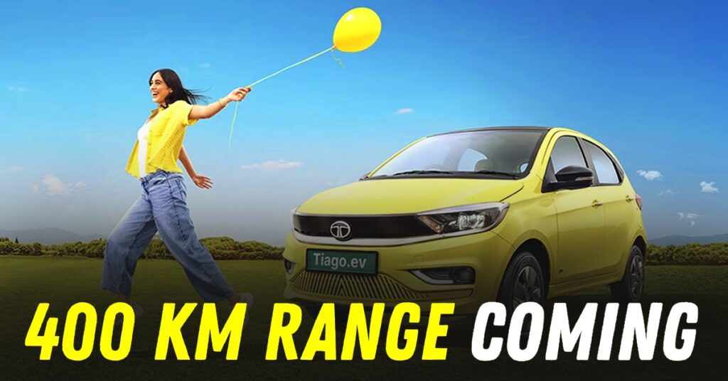टाटा tiago.ev 400 किलोमीटर रेंज प्राप्त करने के लिए: विवरण