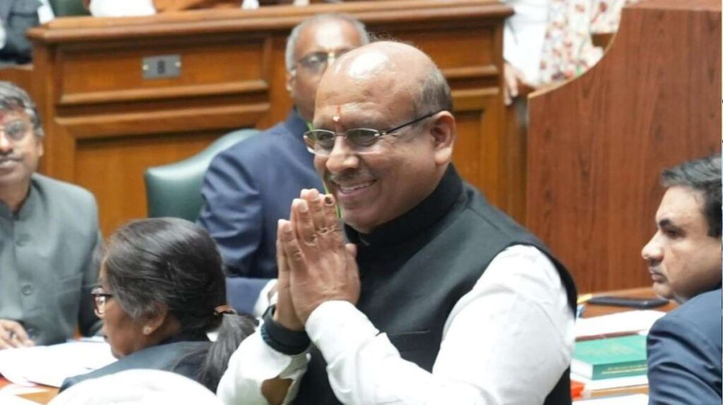 विजेंद्र गुप्ता, वरिष्ठ भाजपा विधायक, वॉयस वोट के माध्यम से दिल्ली विधानसभा अध्यक्ष के रूप में चुने गए