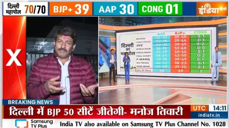 दिल्ली चुनाव 2025: भाजपा के मनोज तिवारी ने मजबूत जीत का आश्वासन दिया, 'एएपी के ट्रस्ट के नुकसान' का दावा है