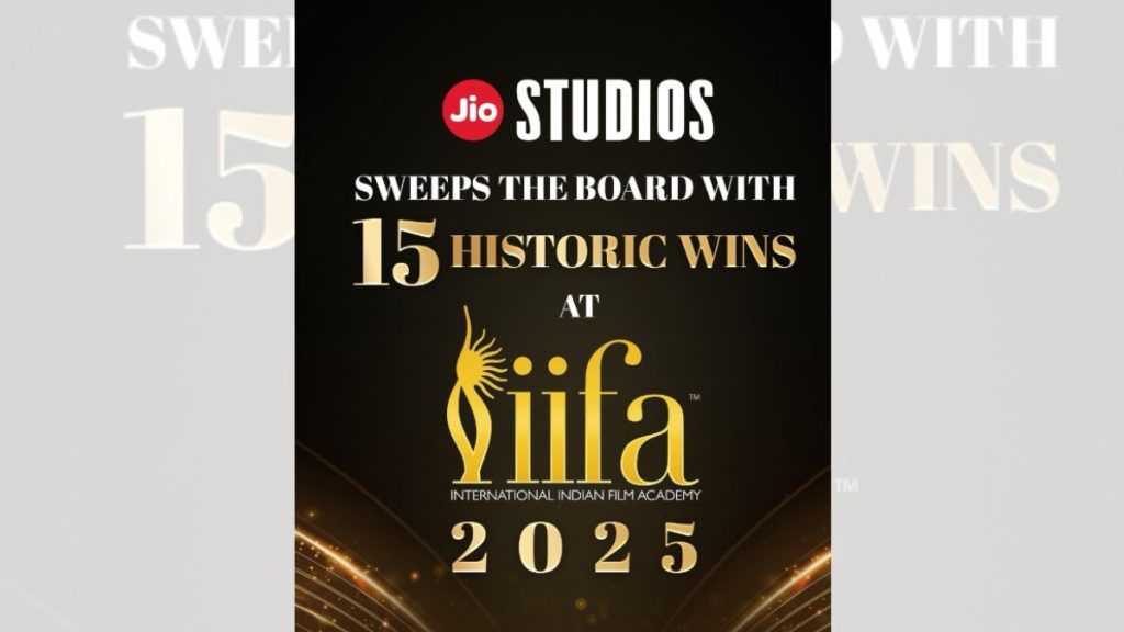 Jio Studios ऐतिहासिक 15-जीत स्वीप के साथ IIFA 2025 पर हावी है