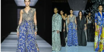 LAKME फैशन वीक 2025: अनन्या एक चांदी-नीला पोशाक पहनती है क्योंकि वह अनामिका खन्ना के लिए शोस्टॉपर बदलती है