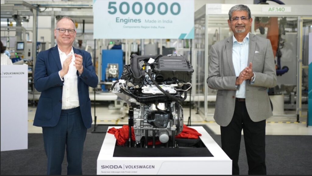 Skoda Auto Volkswagen India स्थानीय स्तर पर 500,000 इंजनों के निर्माण का मील का पत्थर प्राप्त करता है »कार ब्लॉग भारत