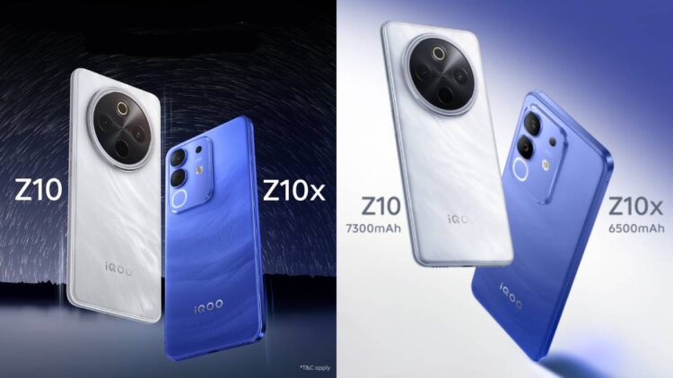 IQOO Z10, Z10X भारत में 7300mAh की बैटरी के साथ लॉन्च करता है, जो 13,499 रुपये से शुरू होता है