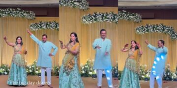 अरविंद केजरीवाल, सुनीता ने डांस फ्लोर पर बेटी के संगीत में 'अंगारो का अंबर सा' | घड़ी