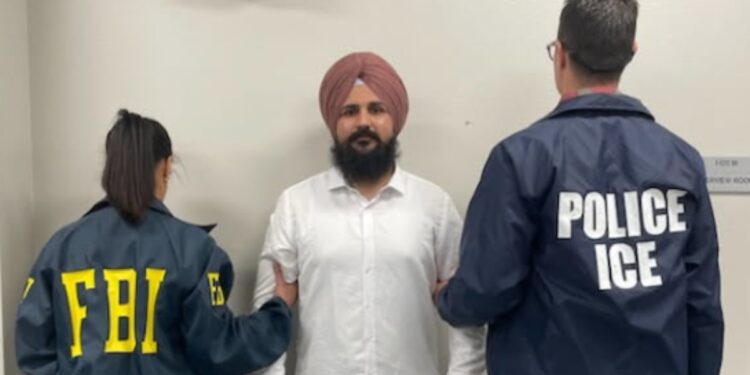 हरप्रीत सिंह, आतंकवादी, पंजाब आतंकी हमलों में एनआईए द्वारा चाहते थे, एफबीआई द्वारा गिरफ्तार किया गया