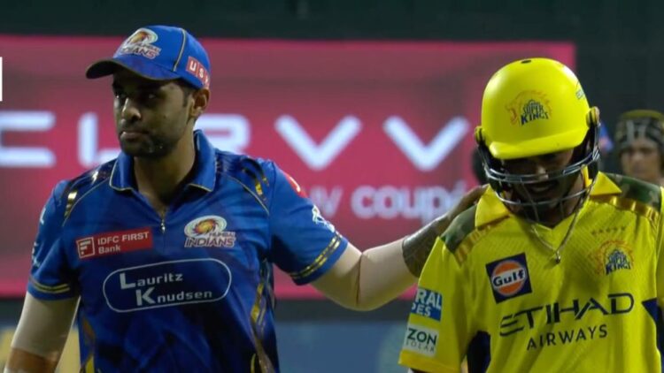 IPL 2025, Mi बनाम CSK: भारत के T20 के कप्तान सूर्यकुमार यादव ने 17 वर्षीय आयुष मट्रे को विस्फोटक 32 के बाद 15 गेंदों पर पिटाया।