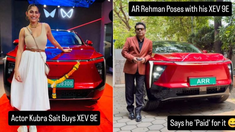 एआर रहमान और कुबरा सैट खरीद महिंद्रा xev 9e