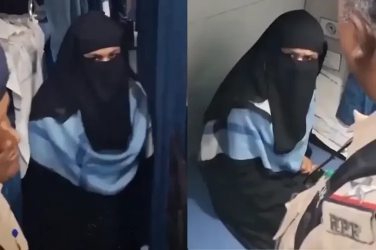 वायरल वीडियो: 'मेरे बारे में प्रधानमंत्री से पूछें' बुर्का-पहने महिला जो बिना टिकट के यात्रा कर रही है, टीटीई की धमकी देता है, कहते हैं कि आपको टुकड़ों में काट देगा