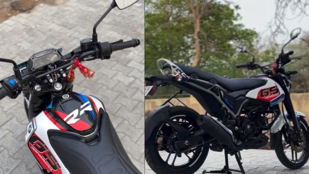 दुनिया की पहली बीएमडब्ल्यू सीएनजी मोटरसाइकिल वास्तव में एक संशोधित बजाज स्वतंत्रता 125 है