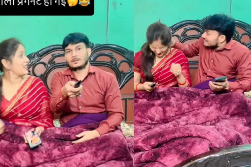 वायरल वीडियो: देसी पत्नी ने पति को 'गर्भवती' होने पर अविवाहित सली को बधाई देने के लिए कहा, उनकी हैरान प्रतिक्रिया इंटरनेट को तोड़ देती है