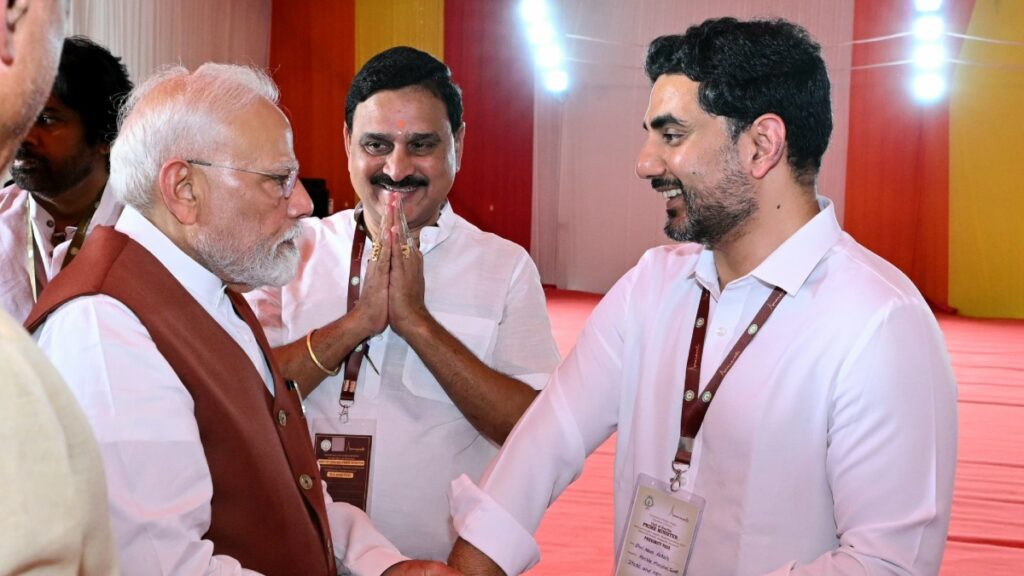 'भारत में एक नामो मिसाइल है': टीडीपी के नारा लोकेश ने पाकिस्तान को पम मोदी को चिल्लाने के साथ चेतावनी दी